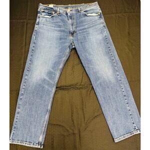 Levi's 505 Men's Blue Jeans, Straight Leg, Medium Wash, 38 x 30